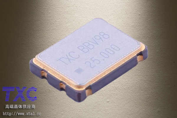 25MHz有源晶振,7W25003003,3.3V,25PPM,TXC晶振,7050晶振